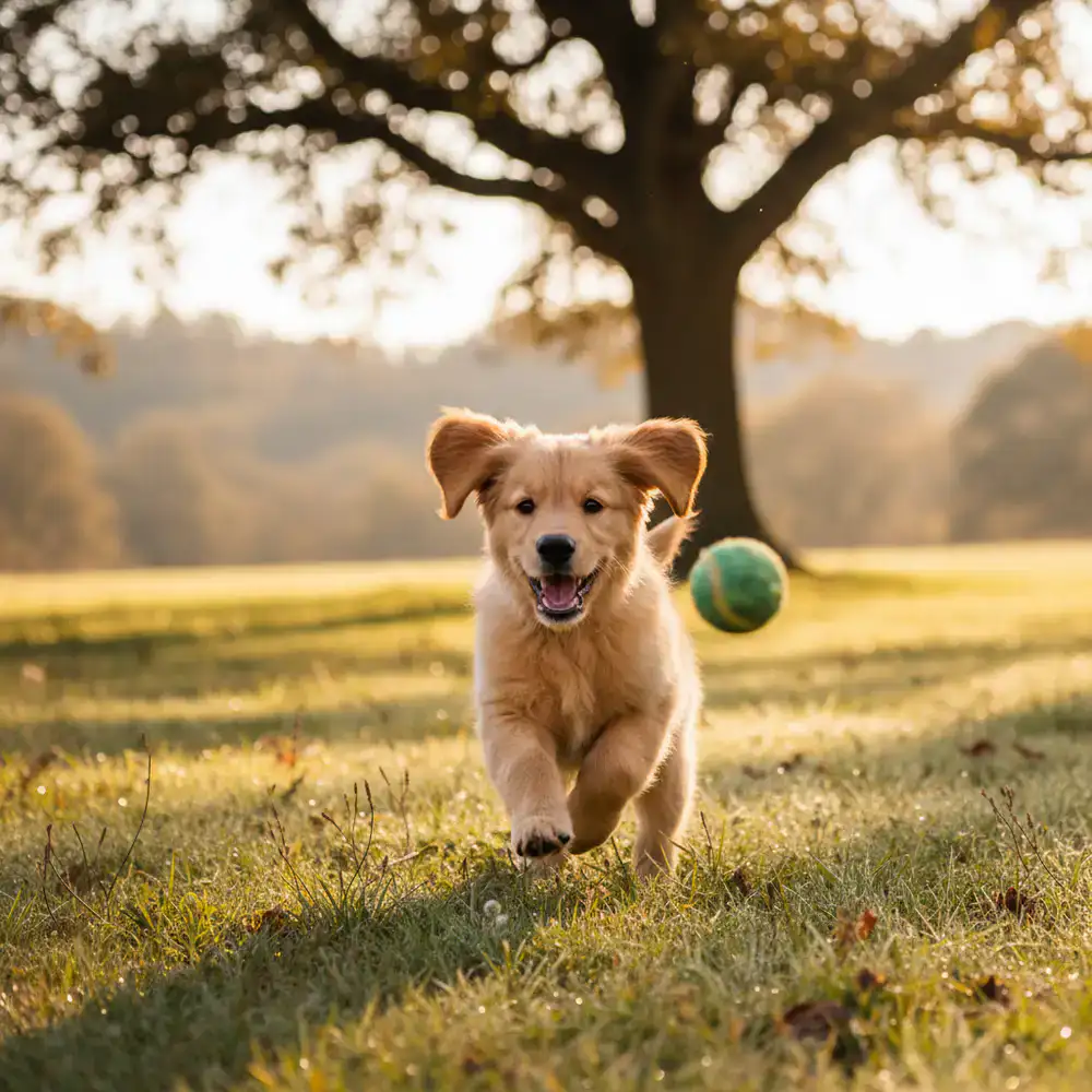 A playful puppy